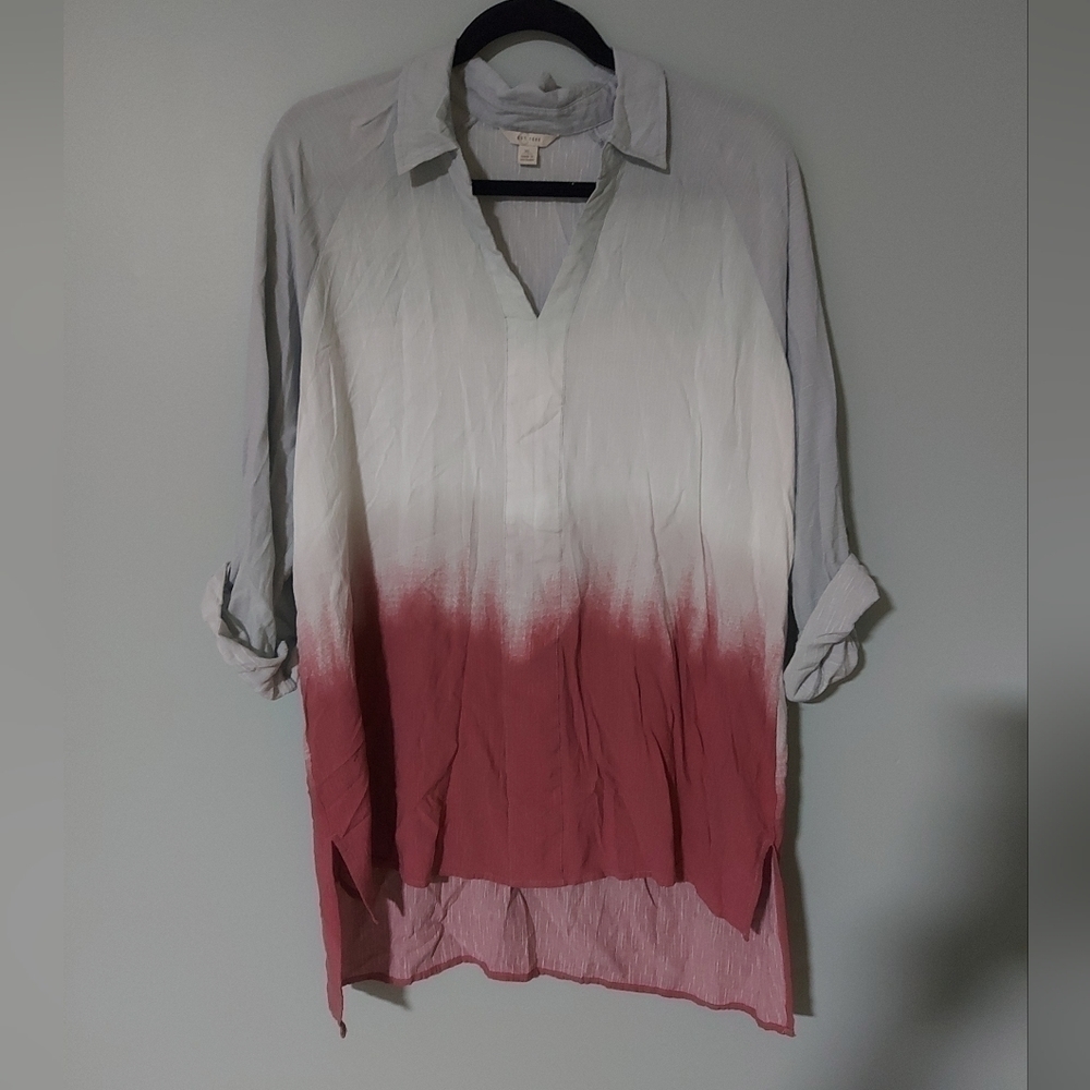 Xl purple dipped shirt